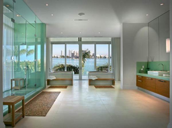 Arquitetura e Decoração de casa em Miami - dica de decoracao de 
banheiro