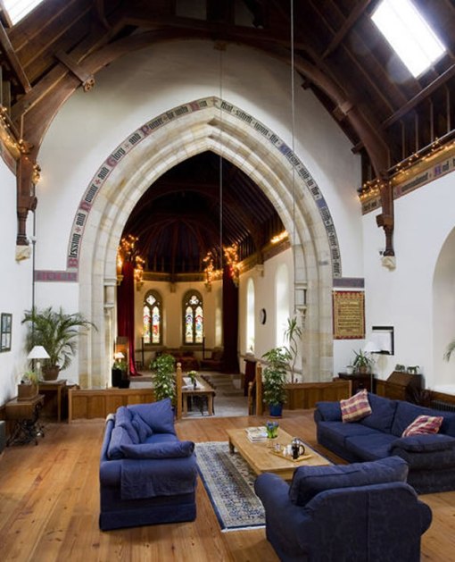 Arquitetura e decoração de casa em igreja - Decoração de sala de  estar e sala de jantar